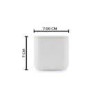 The Grey Blend® Square Chocolate Scented Soy Wax Candles in Aesthetic Concrete Jar with Lid, 20+ Hrs Burn Time, Perfect for Date Night, Home Decor, Bedroom, Bathroom, Christmas, Diwali & Gifting - Image 4