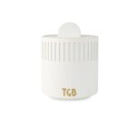 The Grey Blend® Striped Aesthetic Soy Wax Scented Candles in Reusable Concrete Jar Candle & Lid 20+ hrs Burn Time - Image 4