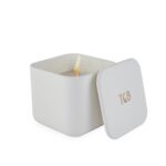 The Grey Blend® Square Chocolate Scented Soy Wax Candles in Aesthetic Concrete Jar with Lid, 20+ Hrs Burn Time, Perfect for Date Night, Home Decor, Bedroom, Bathroom, Christmas, Diwali & Gifting - Image 2