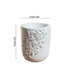 The Grey Blend® Concrete Pen Stand for Office Table | Aesthetic Desk Organizer for Home & Office | Durable & Stylish Stationery Holder | Minimalist Design for Study & Workspaces - Image 2