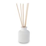 THE GREY BLEND® Reed Diffuser Pot with Premium Sticks – Stylish Concrete Diffuser for Home Fragrance & Elegant Room Décor – Durable & Reusable (No Oil Included) (White) - Image 2