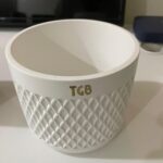 THE GREY BLEND® Round White Concrete Indoor Planter Pot - Small Succulent Container, for Home Decor, Office Table, Work Desk, Center Tables, Decorative Piece - Image 4