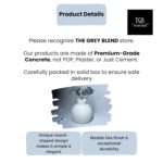 The Grey Blend® Concrete Round Bud Vase - Small Flower Vase for Living Room, Bedroom, Center, Coffee & Dining Table - Showpiece & Centerpiece Ideal for Aesthetic Decor & Home Decoration (Terracotta) - Image 6