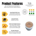 The Grey Blend® Square Chocolate Scented Soy Wax Candles in Aesthetic Concrete Jar with Lid, 20+ Hrs Burn Time, Perfect for Date Night, Home Decor, Bedroom, Bathroom, Christmas, Diwali & Gifting - Image 6