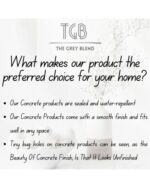 The Grey Blend® Concrete Oval Trinket Tray with Bead Design | Elegant Multipurpose Tray for Jewelry Display, Bathroom Storage & Stylish Prop for Jewelry Photoshoots & Styling - Image 7