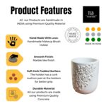 The Grey Blend® Concrete Pen Stand for Office Table | Aesthetic Desk Organizer for Home & Office | Durable & Stylish Stationery Holder | Minimalist Design for Study & Workspaces - Image 8