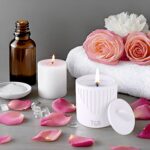THE GREY BLEND® Aesthetic Soy Wax Scented Candle in Designer Concrete Jar & Lid | Aromatherapy Candles for Home Decor, Bedroom Decor | White Chocolate Scent | Aesthetic Candles for Diwali & Gifting - Image 2