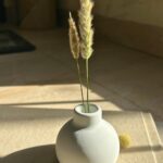 The Grey Blend® Concrete Round Bud Vase - Small Flower Vase for Living Room, Bedroom, Center, Coffee & Dining Table - Showpiece & Centerpiece Ideal for Aesthetic Decor & Home Decoration (Terracotta)