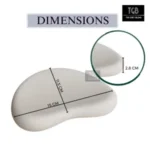 Concrete trinket tray dimensions - 15 x 11.5 x 2.8 cm bean shape