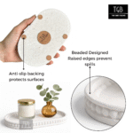 Minimalist Bathroom Tray for Countertop - White Concrete Vanity Organizer (20×12 cm) - Image 7